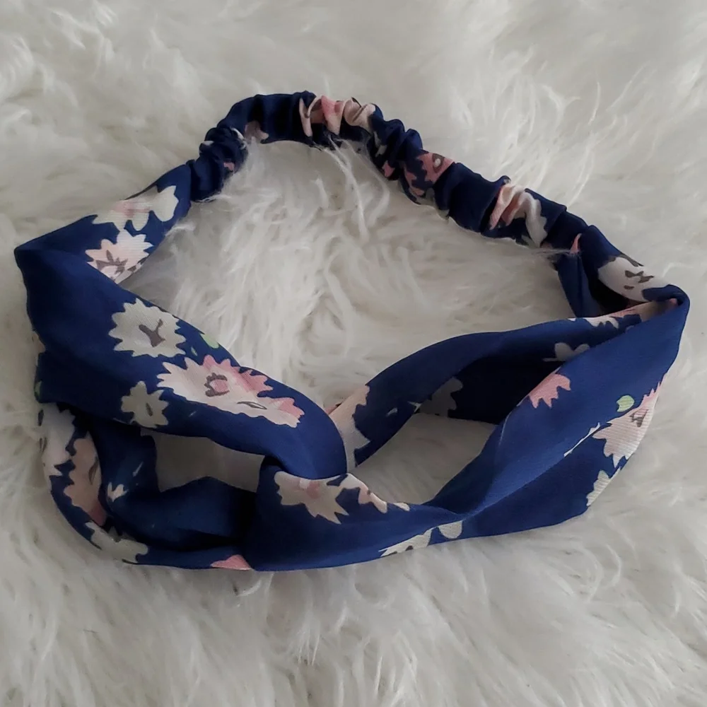 3/$15 Floral Stretchy Elastic Headbands